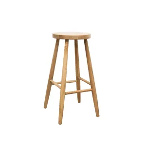 Modern Elegant Vaasa Oak Wood Breakfast Bar Stool Barstool