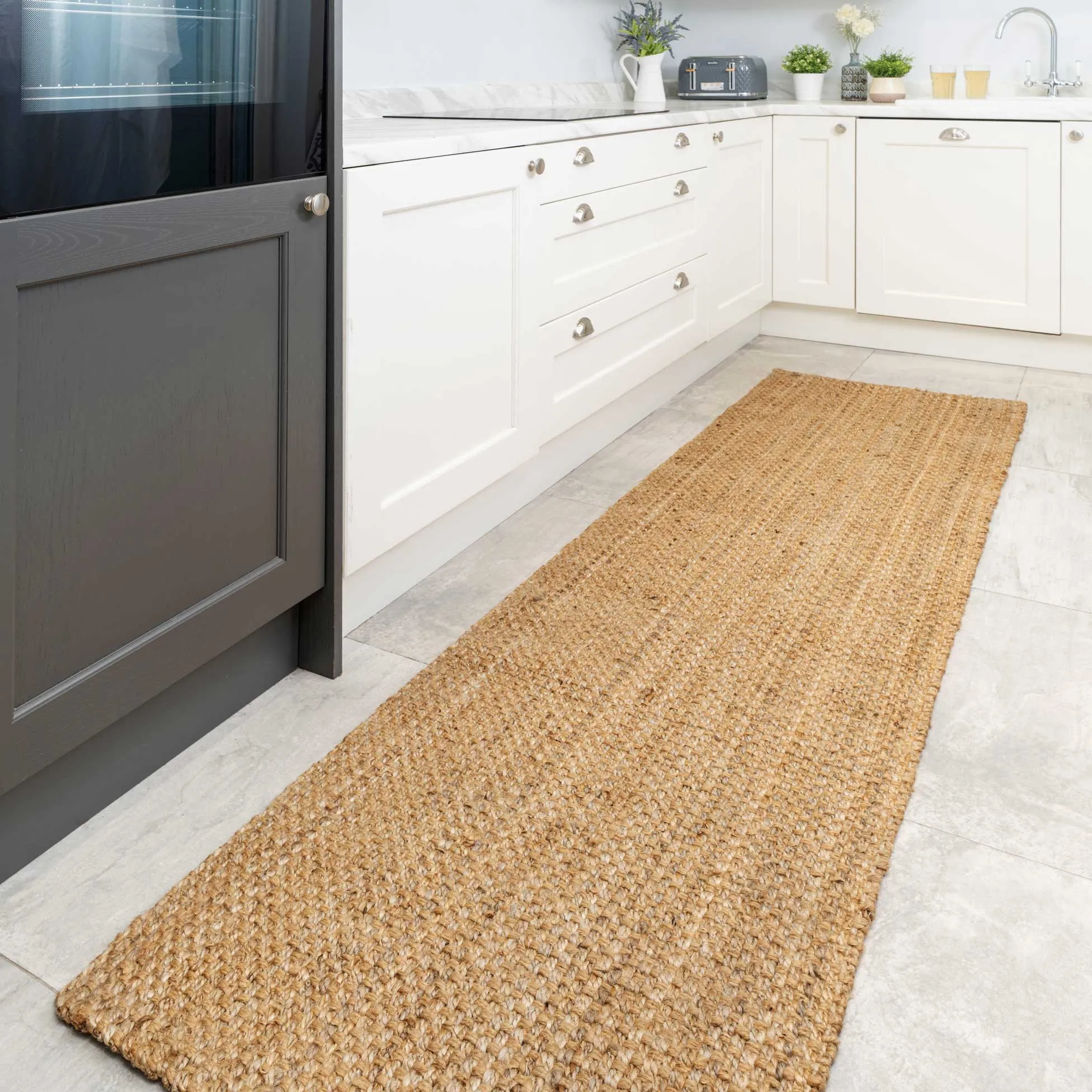 Natural Jute Stair Carpet Runner - Panama