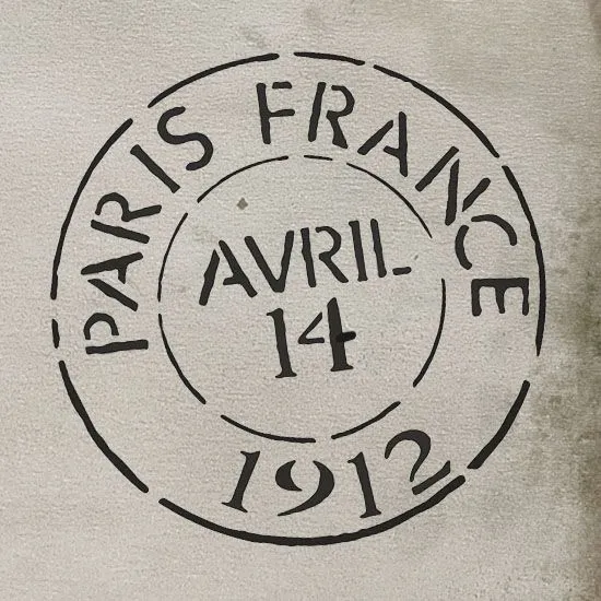 Paris France Postmark stencil