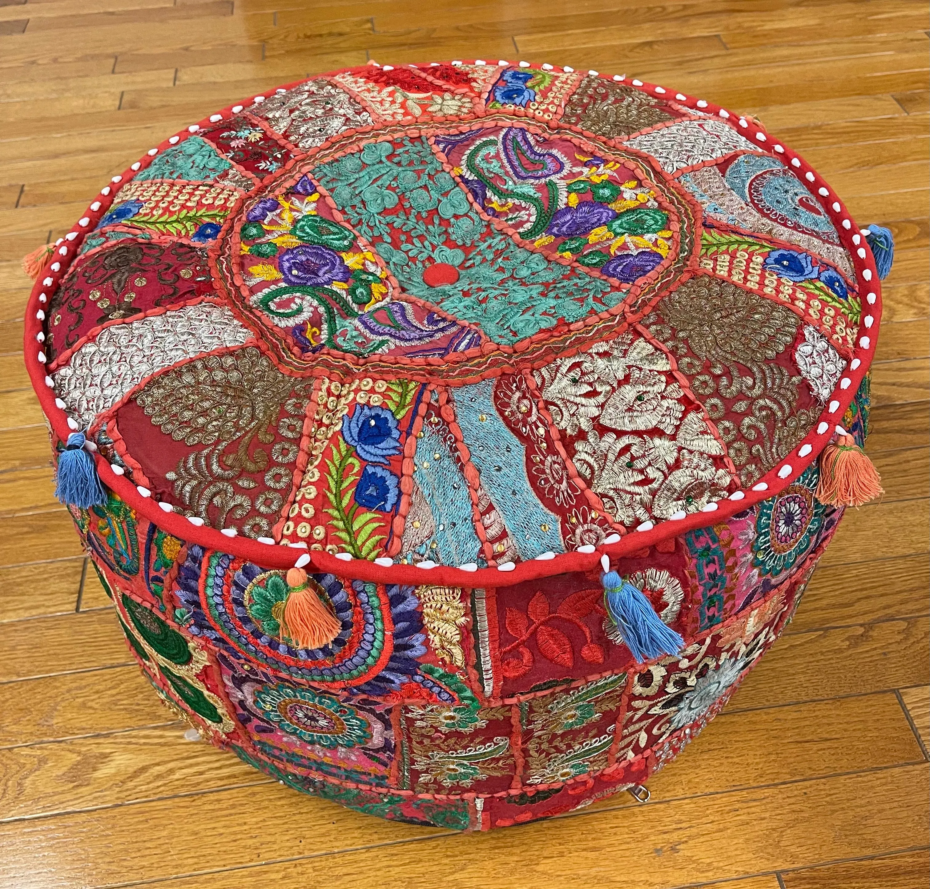 Patchwork Pouf Ottoman - Just Arrived Large Size