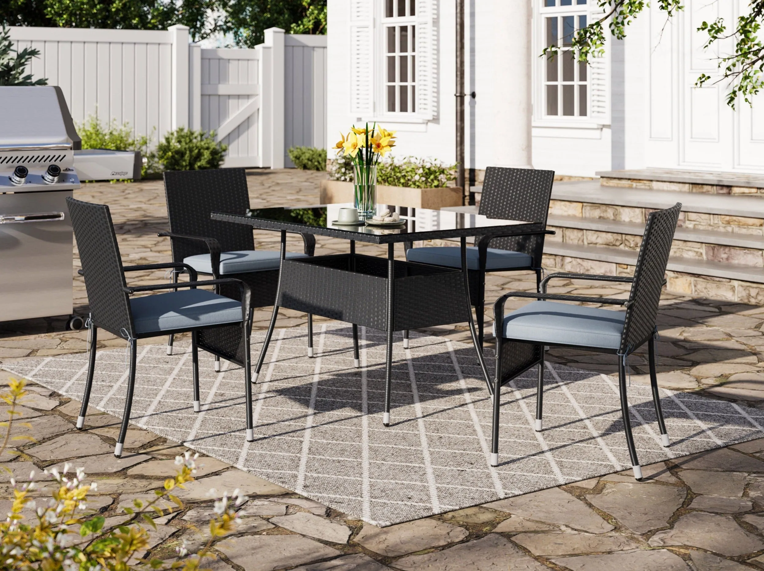 Patio Dining Set 5pc