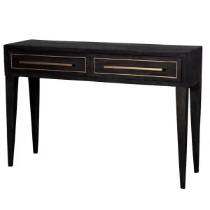 Petra Mango Wood & Brass Chic Console Table