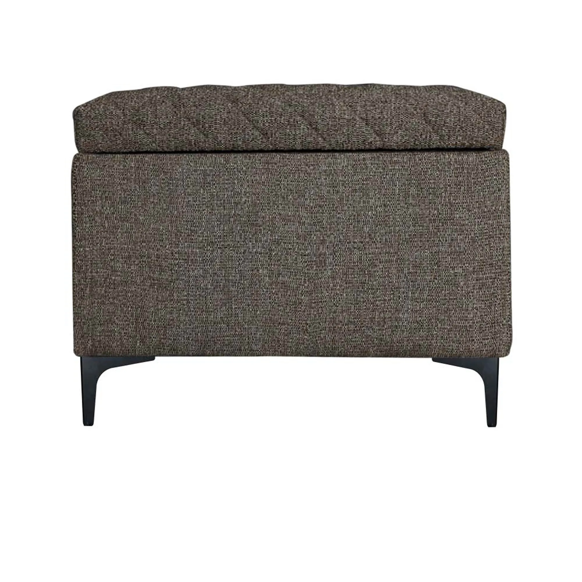 Reece Storage Ottoman - Medium Brown