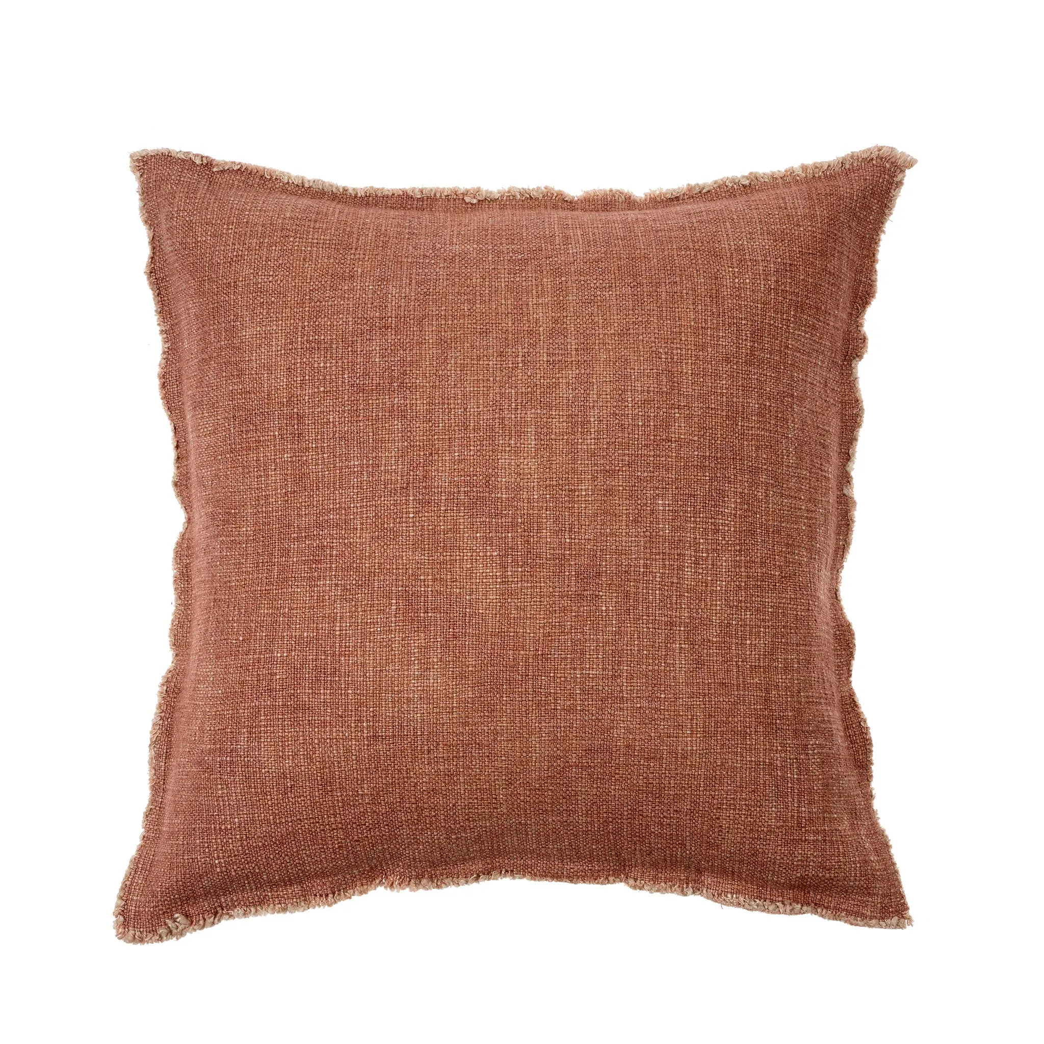 Selena Linen Pillow Brick