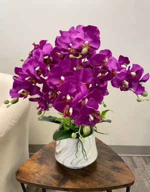 Silk artificial orchid Arrangement