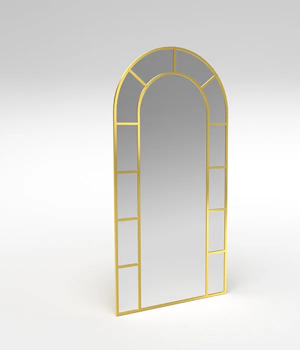 Soho Arched Floor Mirror - Gold