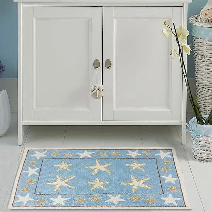 Starfish Splash Hand-Hooked Indoor Rugs