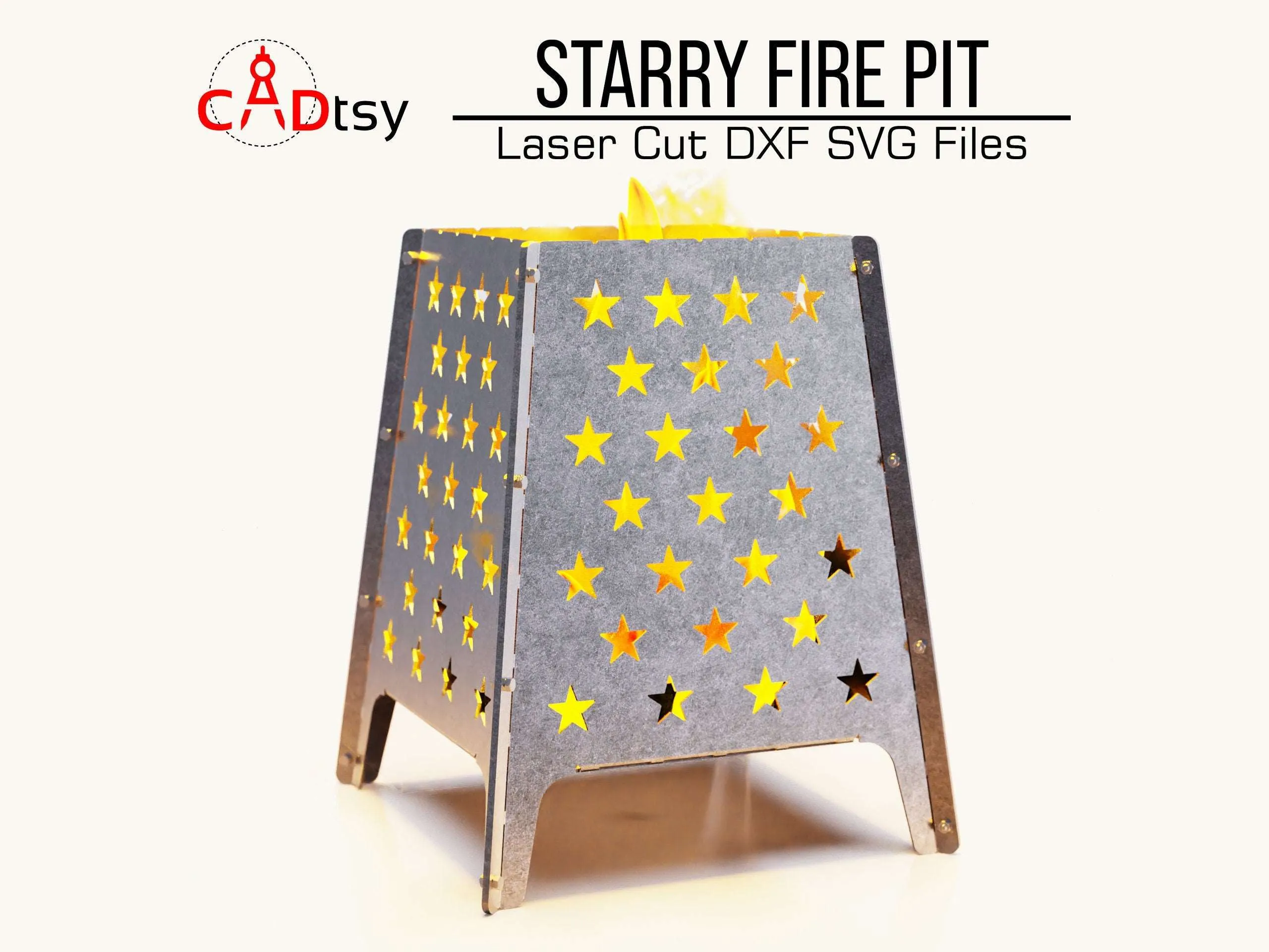 Starry Fire Pit DXF / SVG - CNC Laser / Plasma Cutting Digital Files, Outdoor Decor