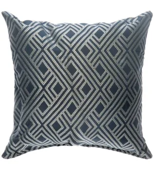 Sunbrella 24"X24" Square Throw Pillow - Integrated Indigo