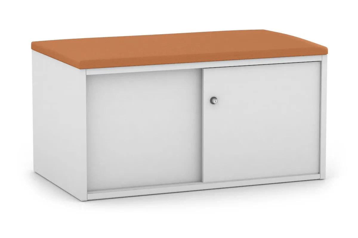 Uniform Low Sliding 2 Door Credenza - Top Cushion