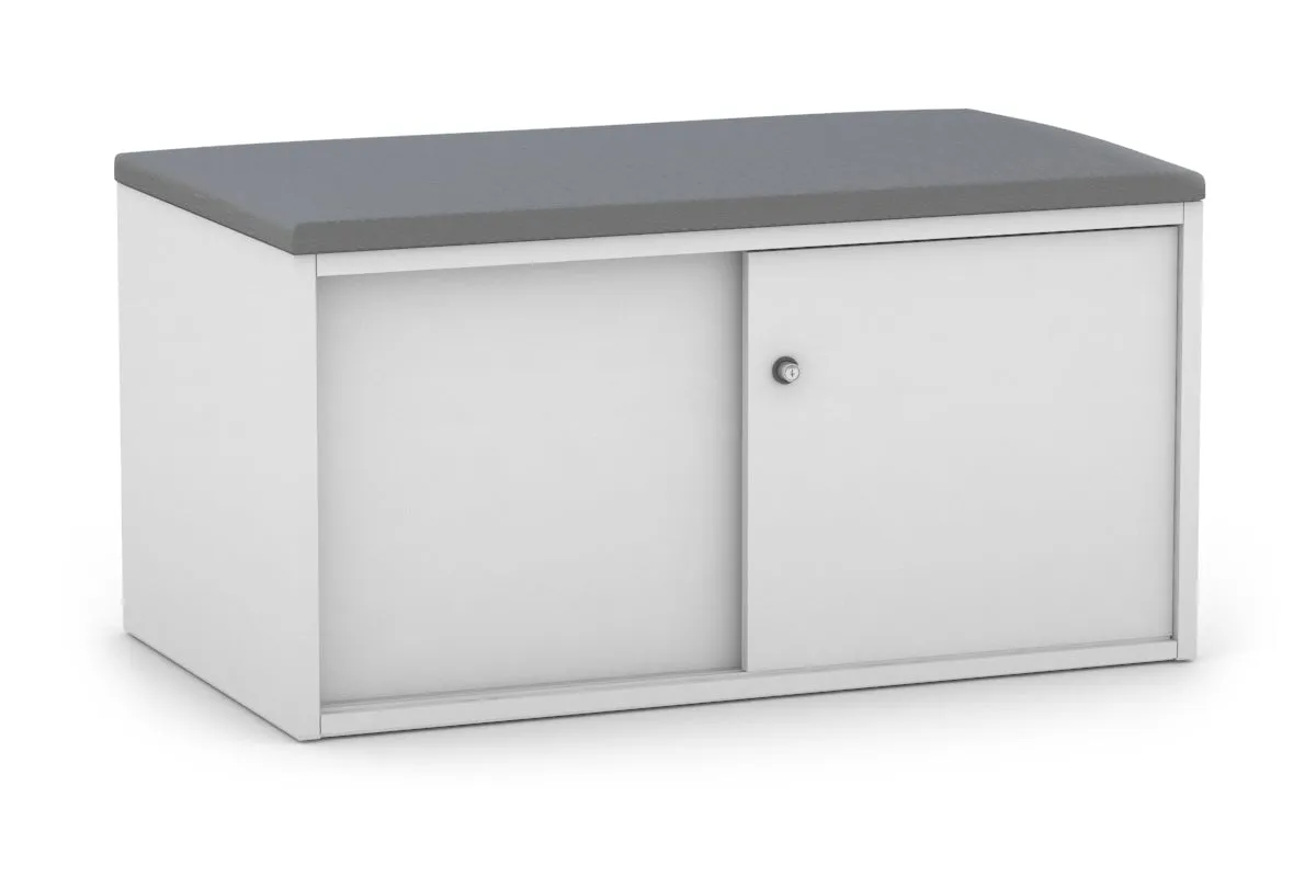 Uniform Low Sliding 2 Door Credenza - Top Cushion