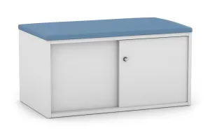 Uniform Low Sliding 2 Door Credenza - Top Cushion