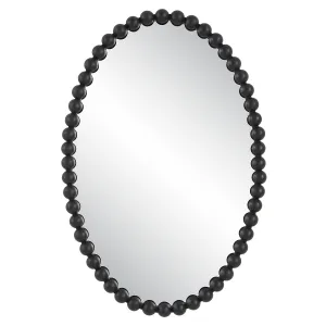 Uttermost Serna Black Oval Mirror