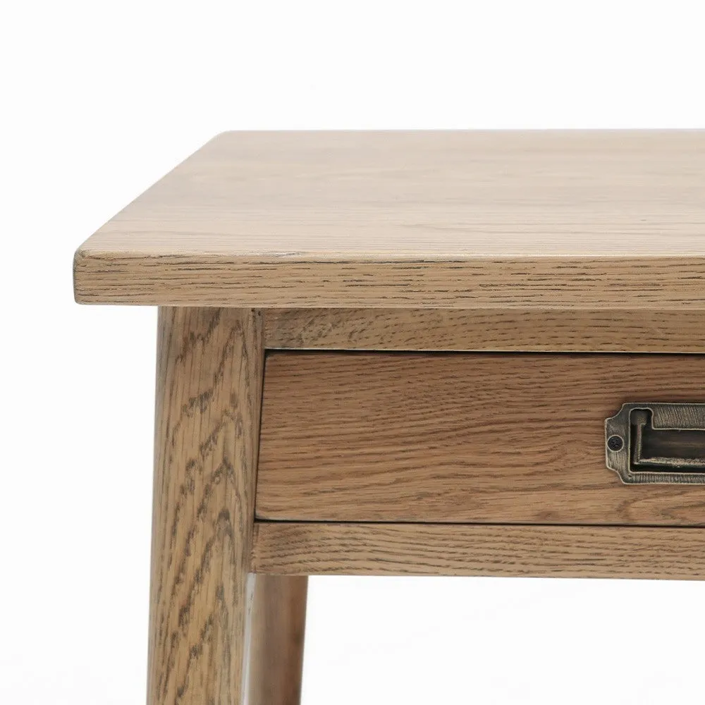 Vaasa Scandinavian Chic Bedside Table in American Oak