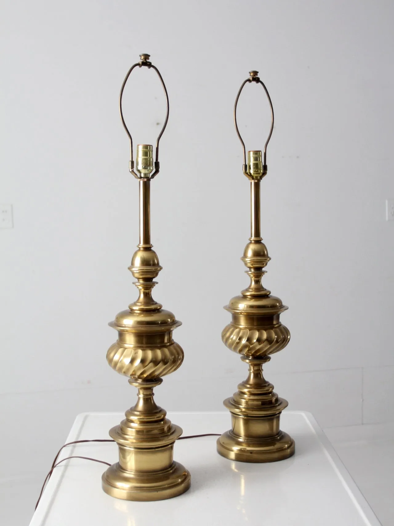 vintage brass table lamps