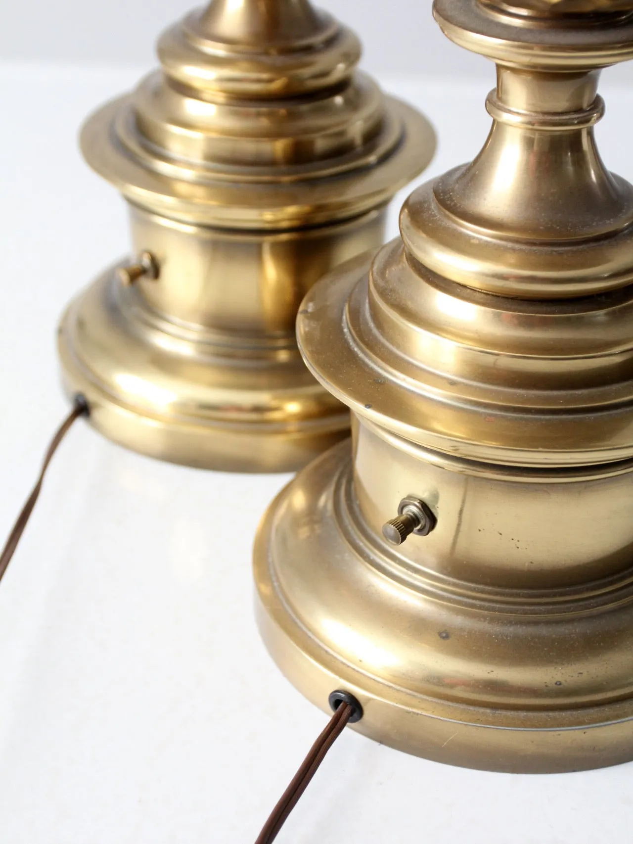 vintage brass table lamps