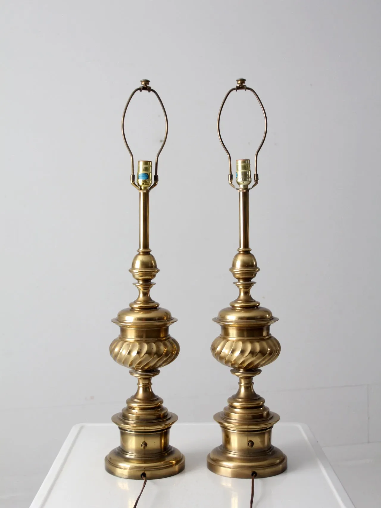 vintage brass table lamps