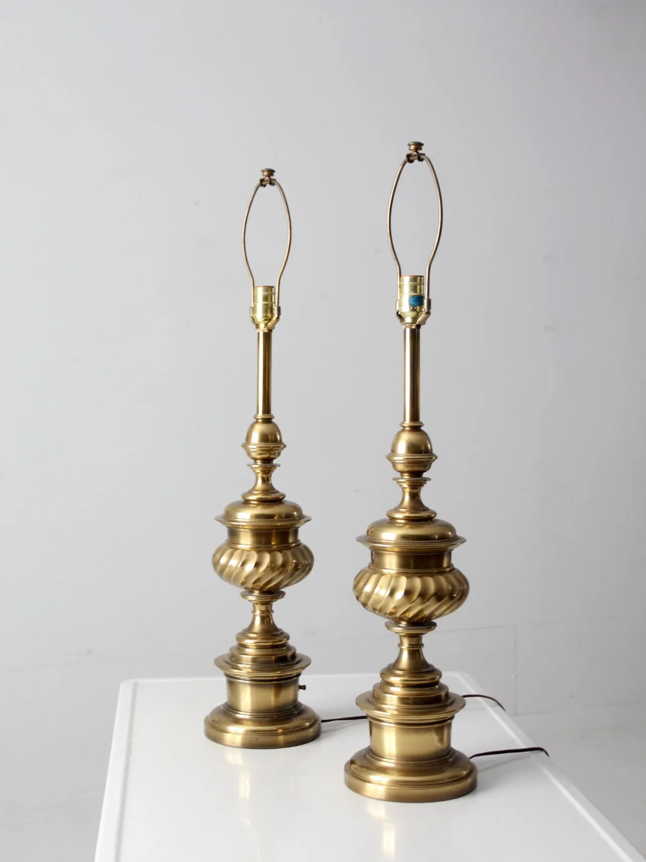 vintage brass table lamps