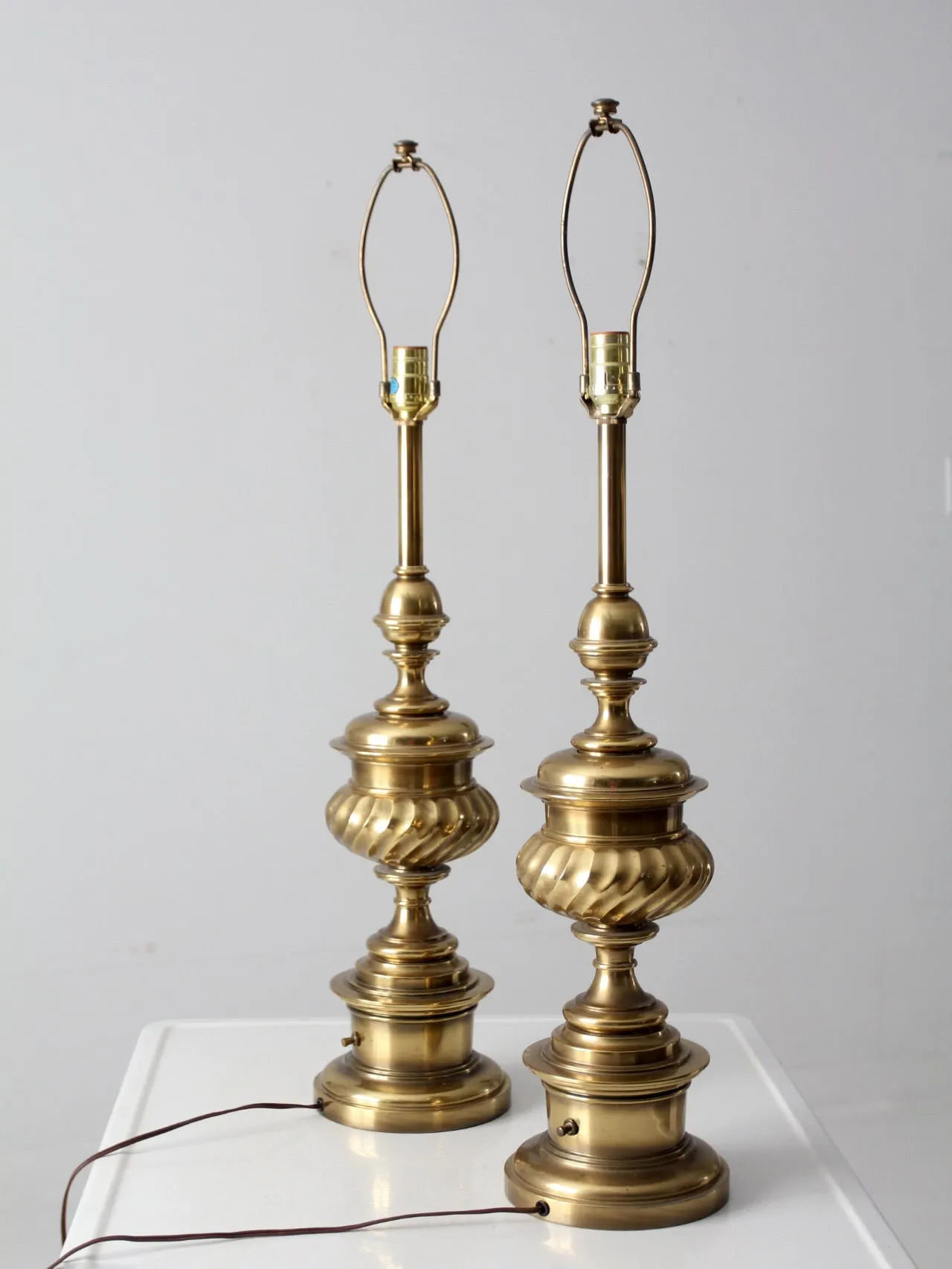 vintage brass table lamps