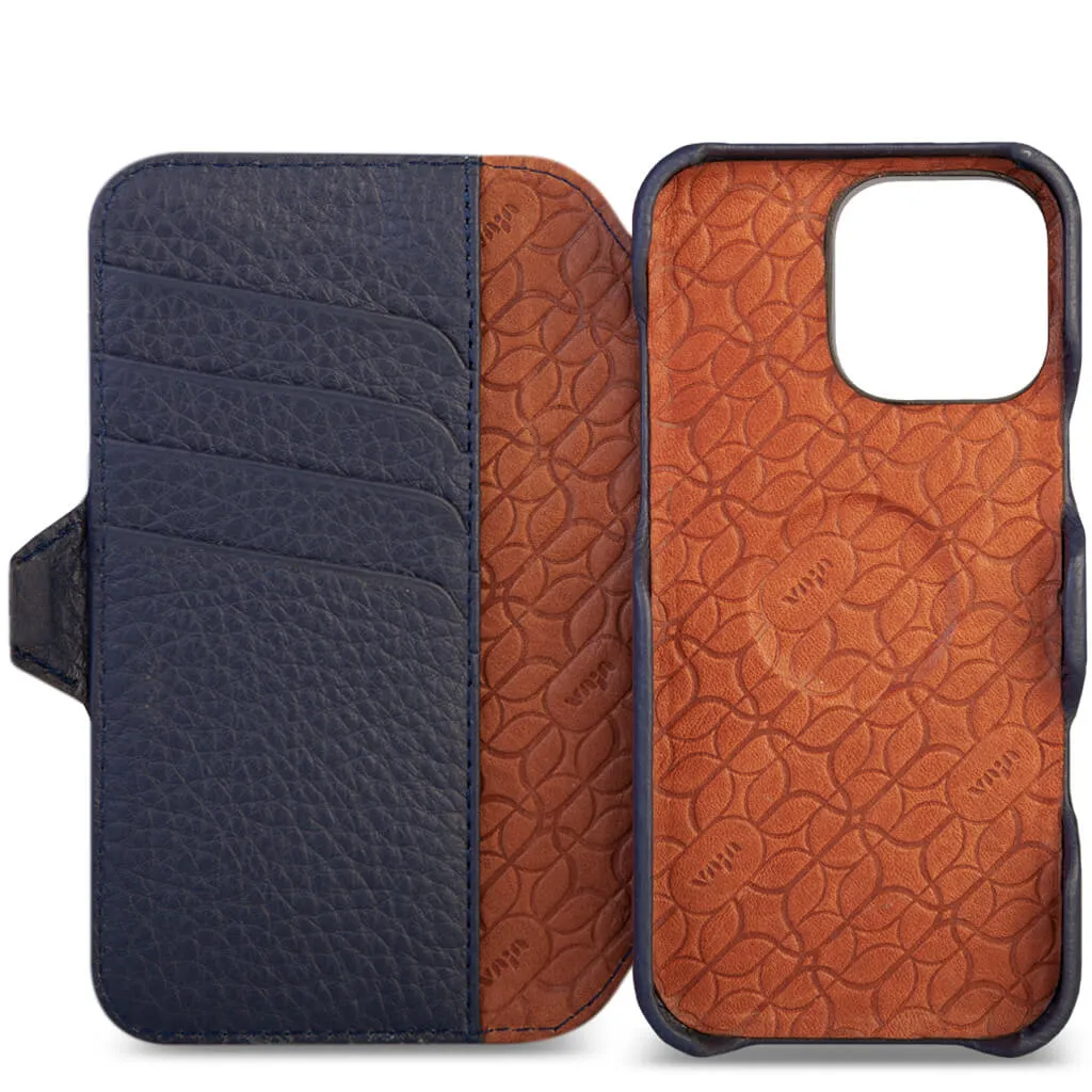 Wallet - iPhone 16 Pro leather case V-Mag