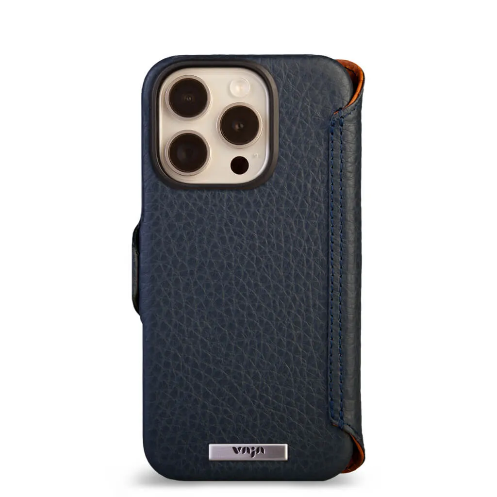 Wallet - iPhone 16 Pro leather case V-Mag