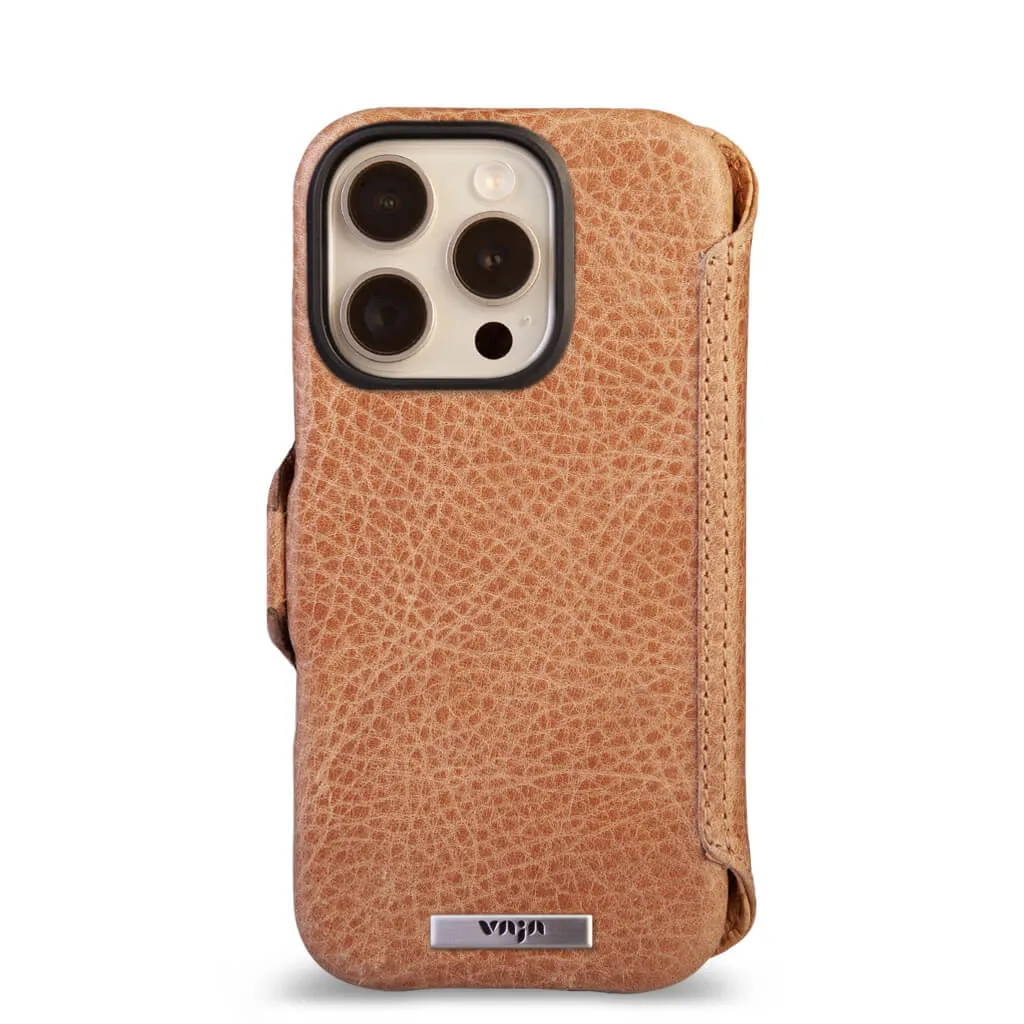 Wallet - iPhone 16 Pro leather case V-Mag