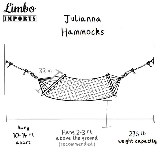 Woven Yellow Hammock With Wood Spreaders | JULIANNA