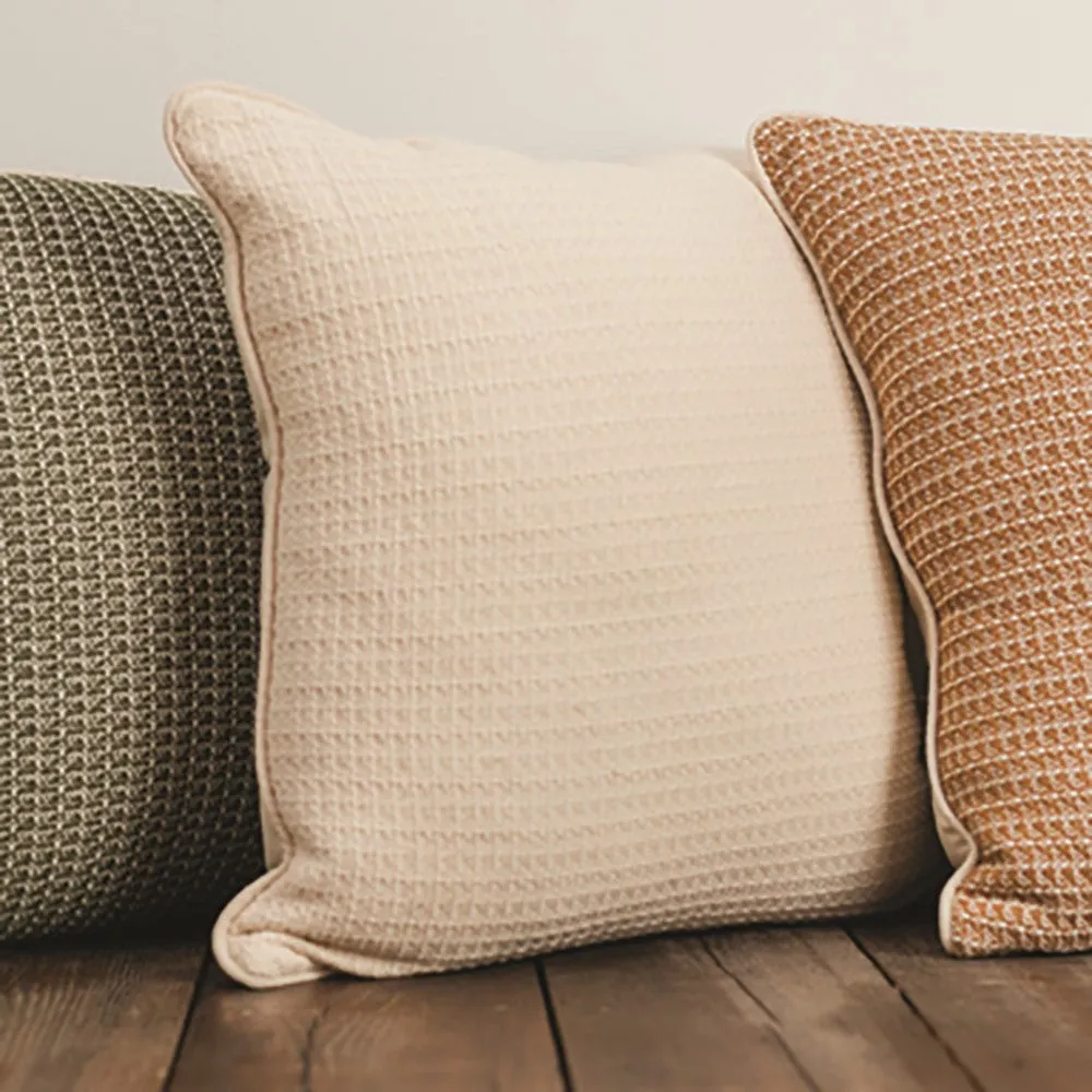 Zig Zag Woven Cotton Pillows|3 Color Patterns